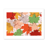 Fall Leaf Pattern Art Print By Artists Collection