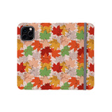 Fall Leaf Pattern iPhone Folio Case By Artists Collection