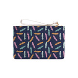 Feather Pattern Clutch Bag By Artists Collection