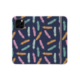 Feather Pattern iPhone Folio Case By Artists Collection