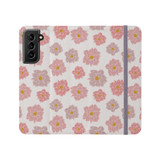 Flower Pattern Samsung Folio Case By Artists Collection