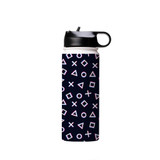 Game Play Pattern Water Bottle By Artists Collection