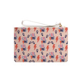 Girl Power Pattern Clutch Bag By Artists Collection