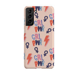 Girl Power Pattern Samsung Snap Case By Artists Collection