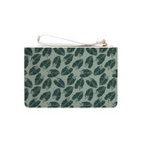 Green Leaves Pattern Clutch Bag By Artists Collection