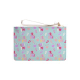 Grl Pwr Pattern Clutch Bag By Artists Collection