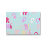 Grl Pwr Pattern Canvas Print By Artists Collection