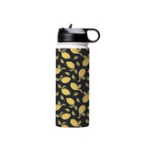 Hand Drawn Lemons Pattern Water Bottle By Artists Collection