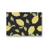 Hand Drawn Lemons Pattern Canvas Print By Artists Collection