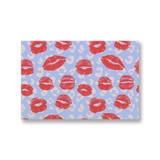 Lipstick Kisses Pattern Canvas Print By Artists Collection