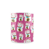 Lucky Cat Pattern Coffee Mug By Artists Collection