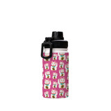 Lucky Cat Pattern Water Bottle By Artists Collection