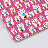 Lucky Cat Pattern Clutch Bag By Artists Collection