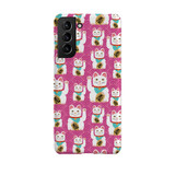 Lucky Cat Pattern Samsung Snap Case By Artists Collection