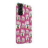 Lucky Cat Pattern Samsung Snap Case By Artists Collection