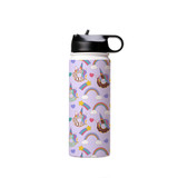 Magical Donuts Pattern Water Bottle By Artists Collection