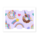 Magical Donuts Pattern Art Print By Artists Collection