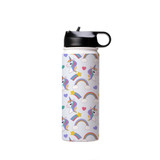 Magical Unicorn Pattern Water Bottle By Artists Collection