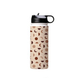 Moon Phases Pattern Water Bottle By Artists Collection