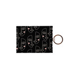 One Line Faces  Pattern Card Holder By Artists Collection