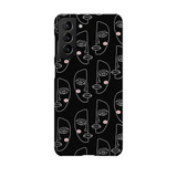 One Line Faces  Pattern Samsung Snap Case By Artists Collection