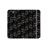 One Line Faces  Pattern iPhone Folio Case By Artists Collection