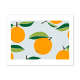 Orange Pattern Art Print By Artists Collection