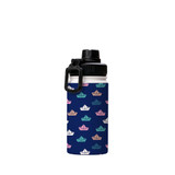 Paper Boats Pattern Water Bottle By Artists Collection