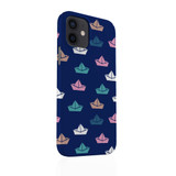 Paper Boats Pattern iPhone Snap Case By Artists Collection