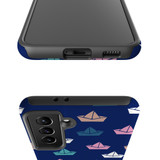 Paper Boats Pattern Samsung Tough Case By Artists Collection