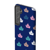 Paper Boats Pattern Samsung Tough Case By Artists Collection