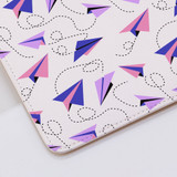 Paper Plane Pattern Clutch Bag By Artists Collection