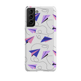 Paper Plane Pattern Samsung Snap Case By Artists Collection