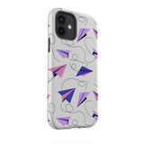 Paper Plane Pattern iPhone Tough Case By Artists Collection