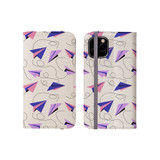 Paper Plane Pattern iPhone Folio Case By Artists Collection