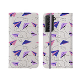 Paper Plane Pattern Samsung Folio Case By Artists Collection