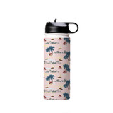Paradise Island Pattern Pattern Water Bottle By Artists Collection