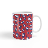 Patriotic Leopard Skin Pattern Coffee Mug By Artists Collection
