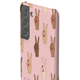 Peace Hand Symbol Pattern Samsung Snap Case By Artists Collection