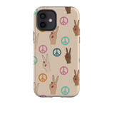 Peace Pattern iPhone Tough Case By Artists Collection