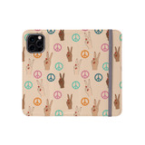 Peace Pattern iPhone Folio Case By Artists Collection