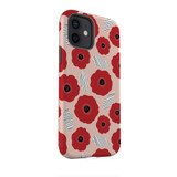 Poppy Flower Pattern iPhone Tough Case By Artists Collection