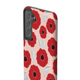 Poppy Flower Pattern Samsung Tough Case By Artists Collection