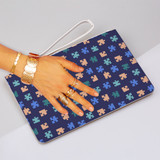 Puzzle Pattern Clutch Bag By Artists Collection