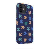 Puzzle Pattern iPhone Tough Case By Artists Collection