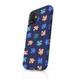 Puzzle Pattern iPhone Tough Case By Artists Collection