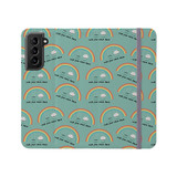 Rainbow Pattern Samsung Folio Case By Artists Collection