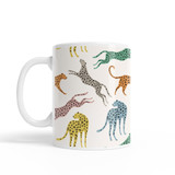 Rainbow Leopard Pattern Coffee Mug By Artists Collection