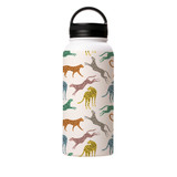 Rainbow Leopard Pattern Water Bottle By Artists Collection