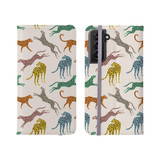 Rainbow Leopard Pattern Samsung Folio Case By Artists Collection